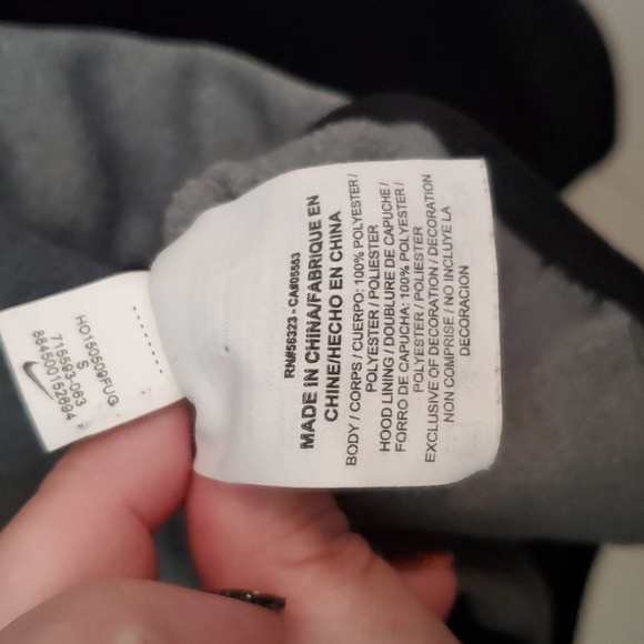 Women's Nike Black and Gray Just Do It Hoodie - Picture 6 of 8